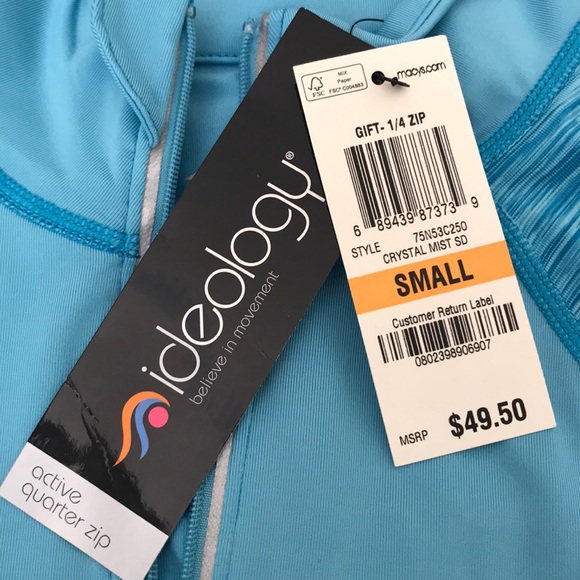 NWT Ideology Half Zip Fitted Pullover Jacket. - Picture 4 of 4